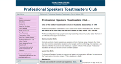 Desktop Screenshot of profspeakerstm.org